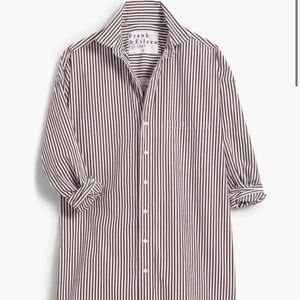 NWT Frank & Eileen Oversize Cotton Button-Up Shirt